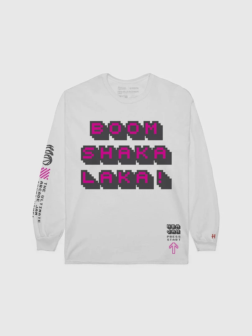 The Loyalist BOOMSHAKALAKA! NBA Jam Long Sleeve T-Shirt Basketball 3 The Loyalist BOOMSHAKALAKA! NBA Jam Long Sleeve T-Shirt Basketball