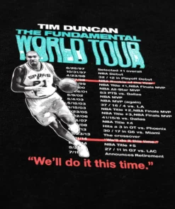 The Loyalist Basketball Tim Duncan World Tour Black Long Sleeve T-Shirt 11 The Loyalist Basketball Tim Duncan World Tour Black Long Sleeve T-Shirt