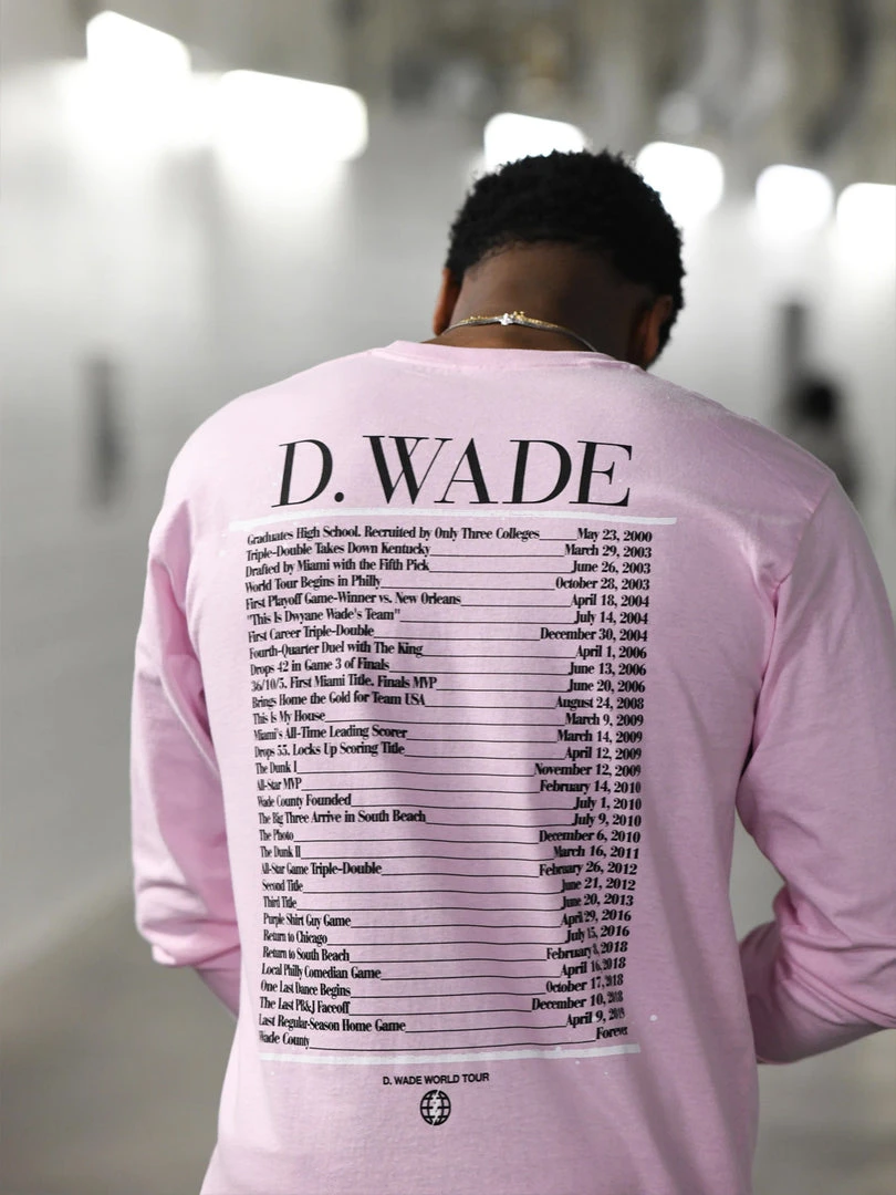Loyalist Dwyane Wade Pink World Tour Long Sleeve HOLIDAY SALE 6 Loyalist Dwyane Wade Pink World Tour Long Sleeve HOLIDAY SALE
