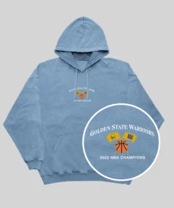 The Loyalist Basketball Embroidered Warriors Championship Blue Hoodie