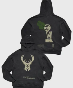 The Loyalist Basketball The Bucks 2021 Champions Black Hoodie
