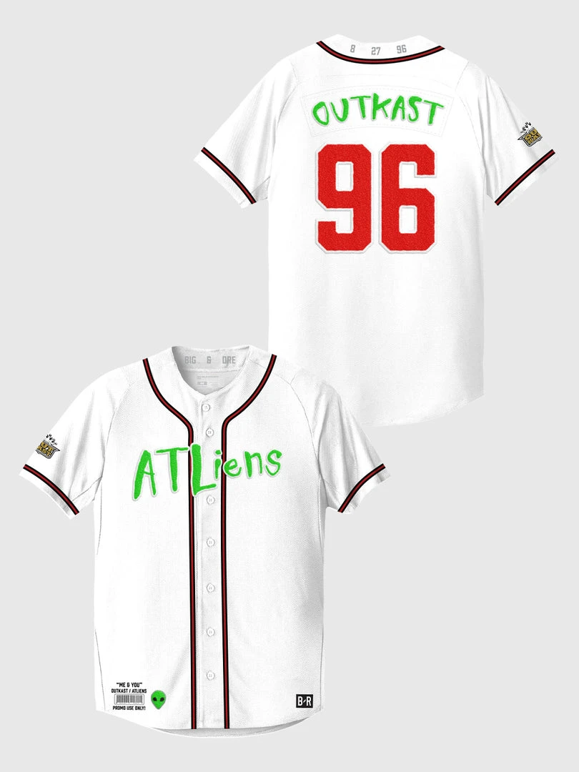 Loyalist ATLiens 25th Anniversary White Baseball Jersey Rewind 4 Loyalist ATLiens 25th Anniversary White Baseball Jersey Rewind