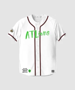Loyalist ATLiens 25th Anniversary White Baseball Jersey Rewind 8 Loyalist ATLiens 25th Anniversary White Baseball Jersey Rewind