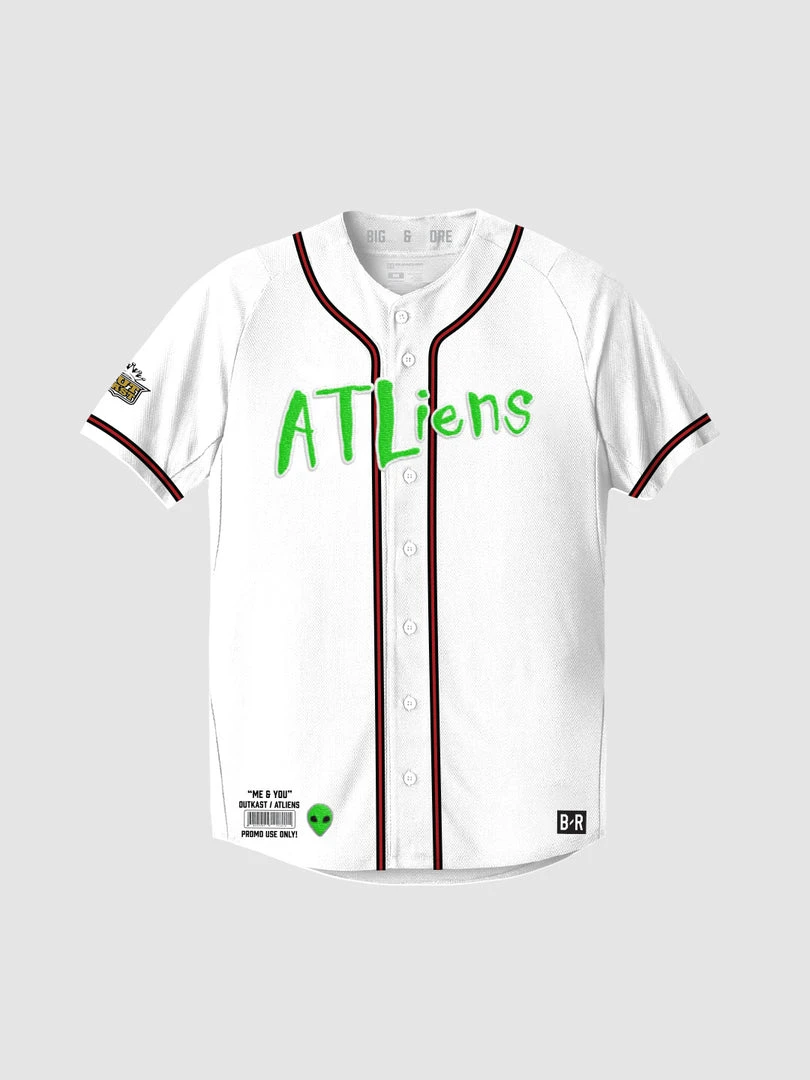 Loyalist ATLiens 25th Anniversary White Baseball Jersey Rewind 5 Loyalist ATLiens 25th Anniversary White Baseball Jersey Rewind