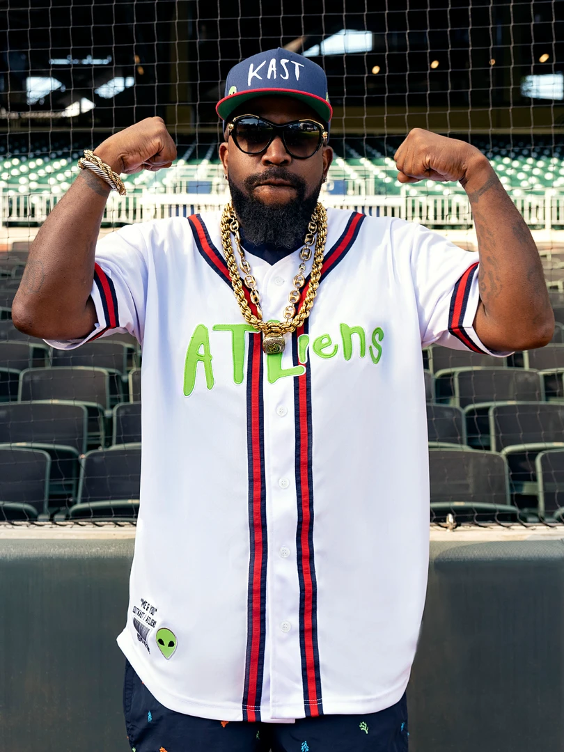 Loyalist ATLiens 25th Anniversary White Baseball Jersey Rewind 3 Loyalist ATLiens 25th Anniversary White Baseball Jersey Rewind