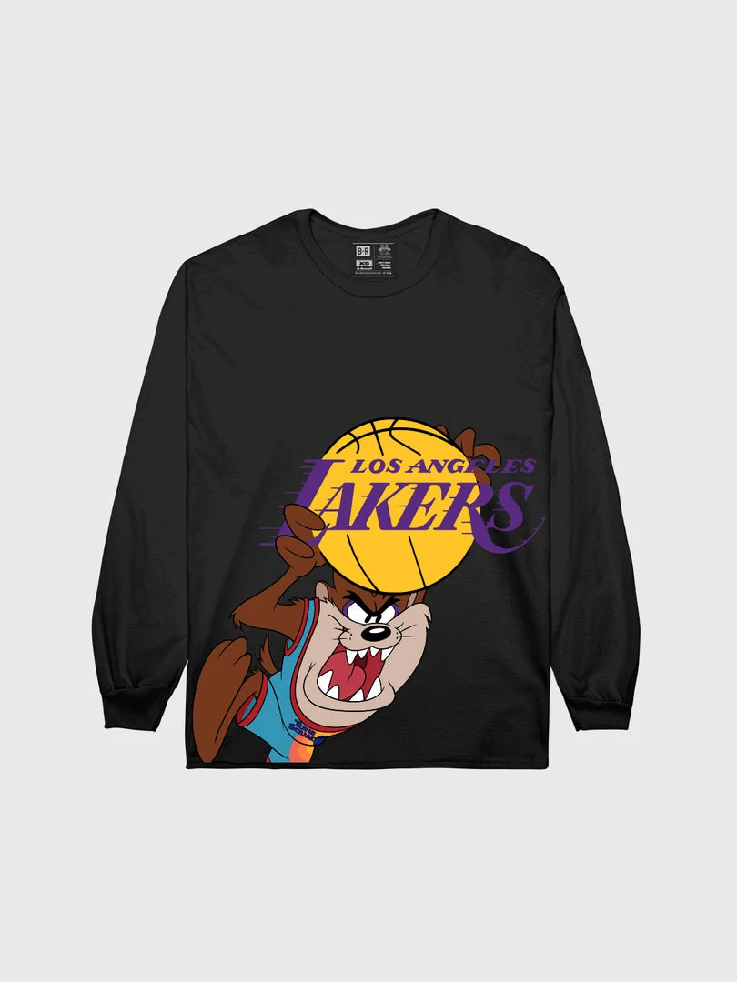 Loyalist Basketball The Lakers X Space Jam Taz Long Sleeve T-Shirt 3 Loyalist Basketball The Lakers X Space Jam Taz Long Sleeve T-Shirt