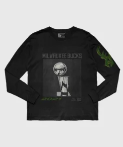 The Loyalist Basketball The Bucks 2021 World Champions Black Long Sleeve T-Shirt
