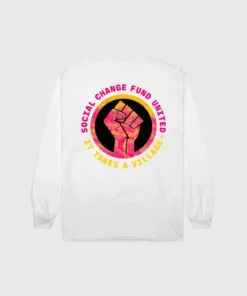 The Loyalist Long Sleeve Tees Social Change Fund United White Long Sleeve T-Shirt