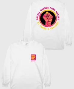The Loyalist Long Sleeve Tees Social Change Fund United White Long Sleeve T-Shirt