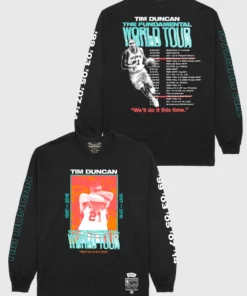 The Loyalist Basketball Tim Duncan World Tour Black Long Sleeve T-Shirt
