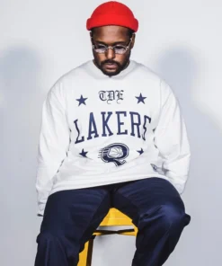B/R SHOP Basketball ScHoolboy Q X Los Angeles Lakers Long Sleeve T-Shirt
