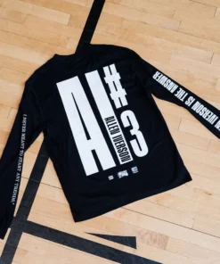 Loyalist Allen Iverson THE ANSW3R Black Long Sleeve T-Shirt Basketball
