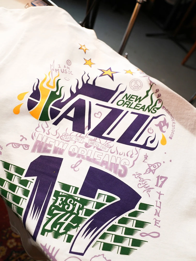 B/R SHOP Young Money X New Orleans Jazz T-Shirt Basketball 4 B/R SHOP Young Money X New Orleans Jazz T-Shirt Basketball